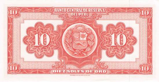 10 Soles de Oro 1968